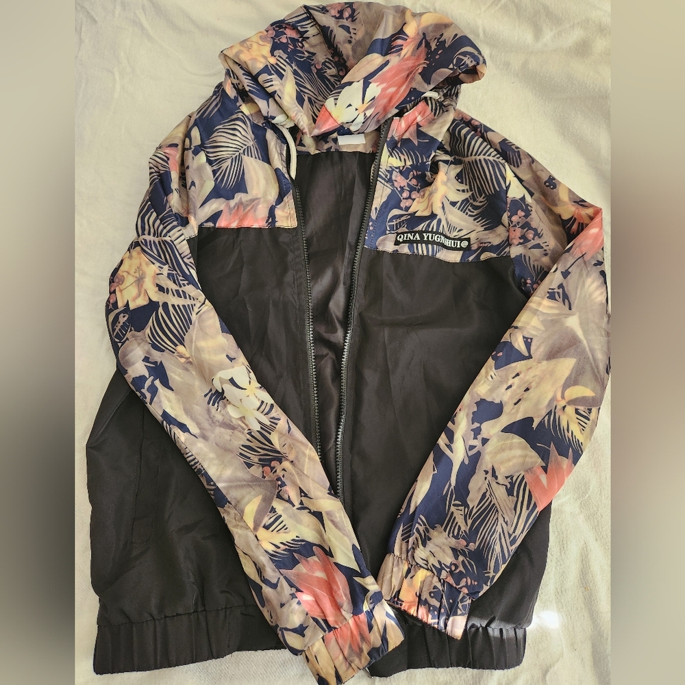 Tropical Floral Rain Jacket